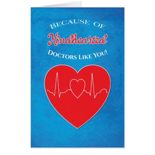 Medical Doctor Physician Heart Retirement Group Card