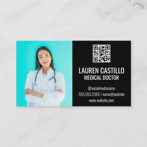 Medical Doctor  QR Scan Code Business Card