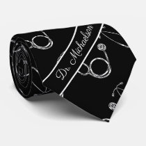 Medical Doctor Stethoscope Pattern Physician Name Neck Tie Medical Doctor Stethoscope Pattern Physician Name Neck Tie