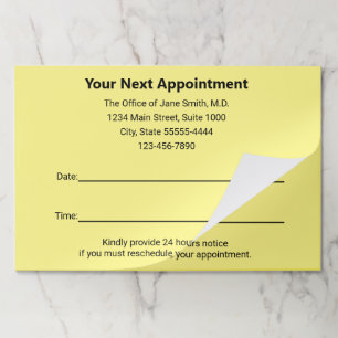 Medical Doctor Your Next Appointment Reminder Paper Pad