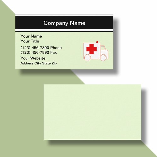 Medical Emergency Business Cards