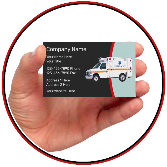 Medical Emergency EMS Business Cards (Creator Uploaded)