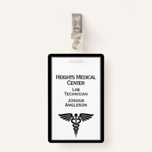 Medical Employee ID Double Sided Badge