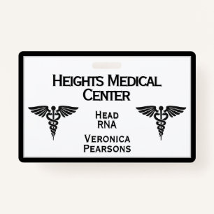 Medical Employee ID Double Sided Framed Badge