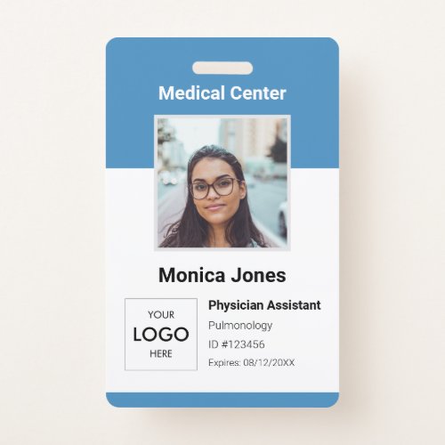 Medical Employee Logo Photo Badge