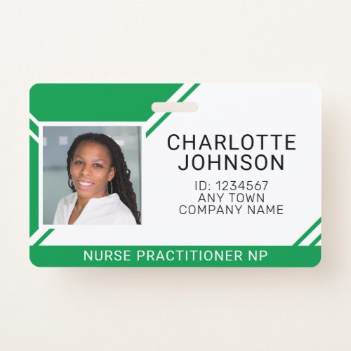 Medical Employee Photo Name ID Badge