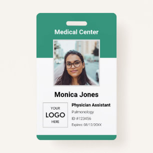 Medical Employee Photo QR Code Badge