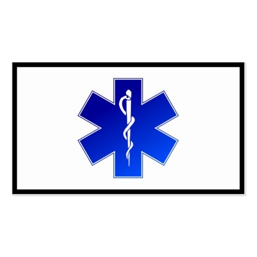 Medical EMS Symbol Business Card Template | Zazzle