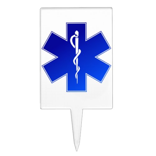 Medical EMS Symbol Cake Topper