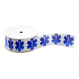 Medical EMS Symbol Grosgrain Ribbon