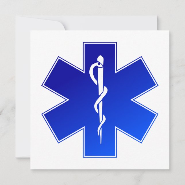Medical EMS Symbol Invitation (Front)