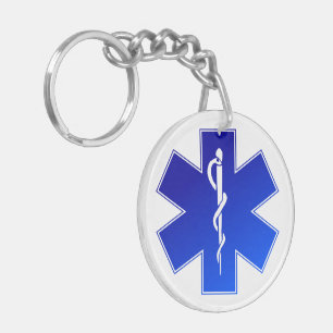 Medical EMS Symbol Keychain