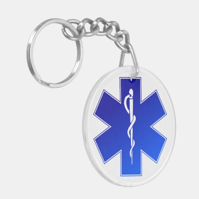 Medical EMS Symbol Keychain (Front Left)