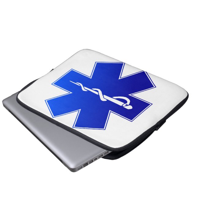 Medical EMS Symbol Laptop Sleeve (Front Bottom)