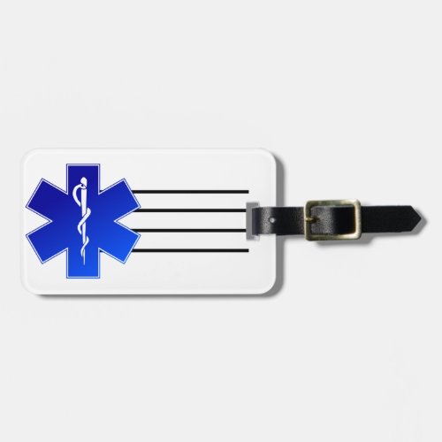 Medical EMS Symbol Luggage Tag