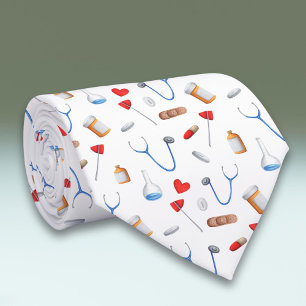 Medical Equipment and Instrumental Doctor Neck Tie