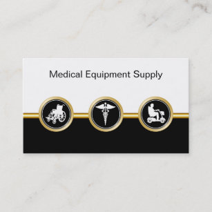 Medical Equipment Distributor Business Cards