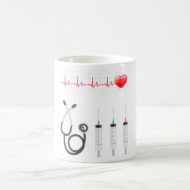 Medical Equipment Heartbeat Healthcare Coffee Mug (Creator Uploaded)