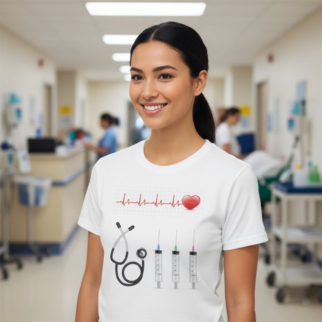 Medical Equipment Heartbeat Healthcare T-Shirt (Creator Uploaded)