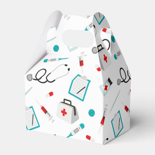 medical equipment pattern nurse Doctor party box (Front Side)