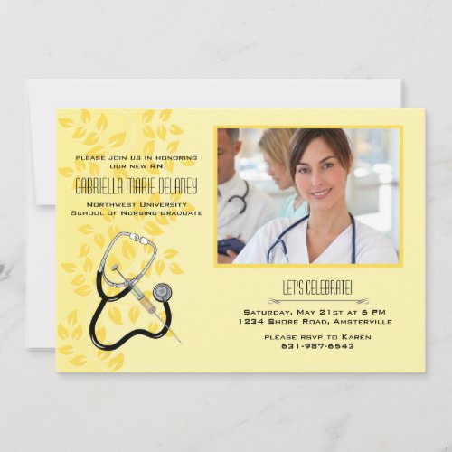 Medical Equipment Photo Invitation
