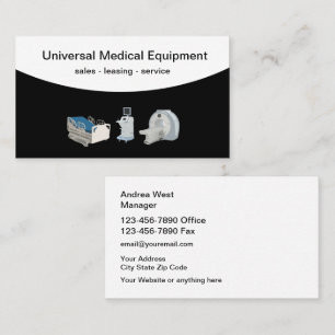 Medical Equipment Rental Leasing Services Business Card