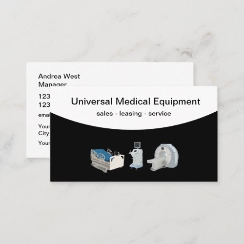 Medical Equipment Rental Leasing Services Business Card
