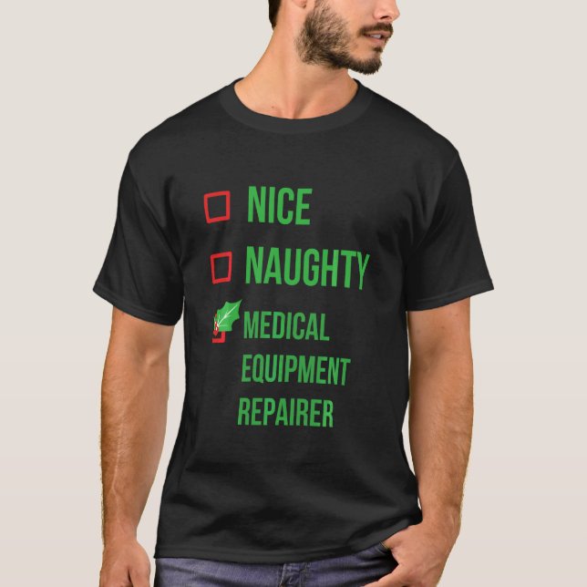 Medical Equipment Repairer Funny Pyjama Christmas T-Shirt (Front)