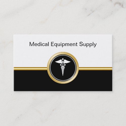 Medical Equipment Supply Business Cards