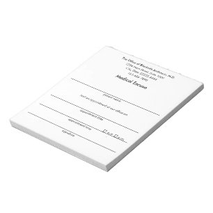 Medical Excuse Black and White Doctor's Notes