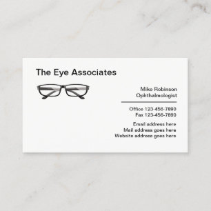Medical Eye Doctor Ophthalmologist Business Cards