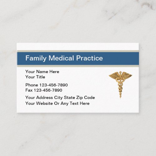 Medical Family Practice Appointment Cards