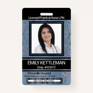 Medical Field Photo Badge - Blue