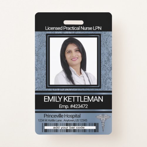 Medical Field Photo Badge _ Blue