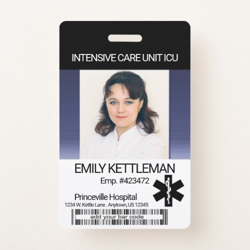 Medical Field Photo Badge _ Dark Blue