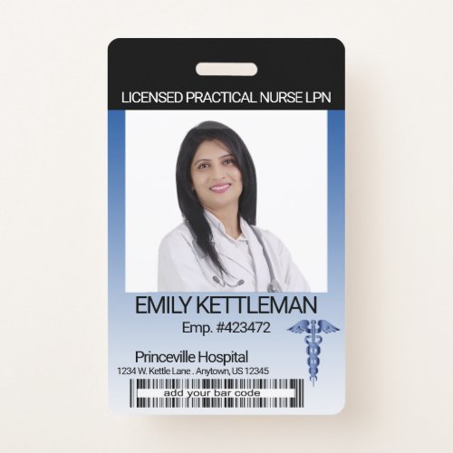 Medical Field Photo Badge _ Dark Blue