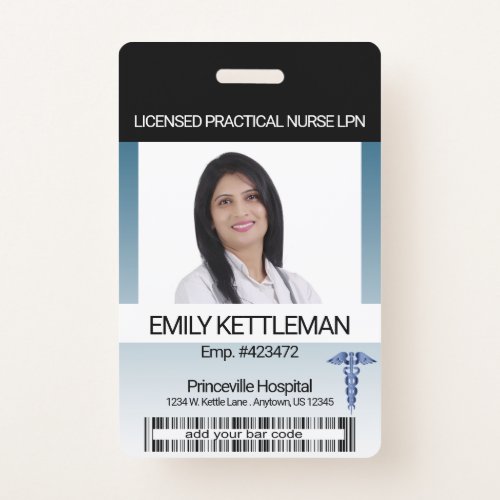 Medical Field Photo Badge _ Editable