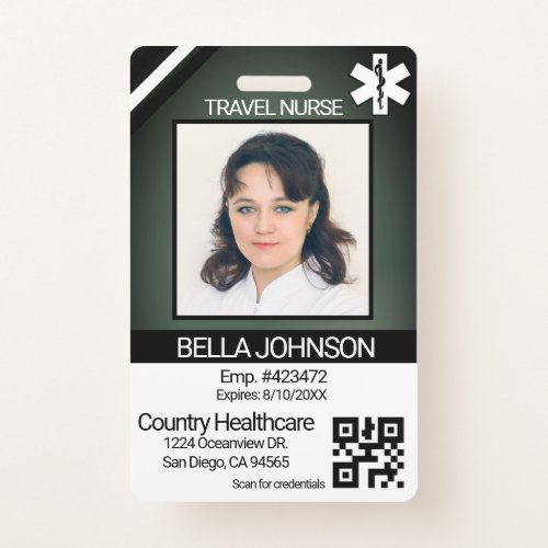 Medical Field Photo Badge _ Travel Nurse