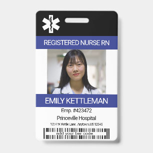 Medical Field Photo / Barcode - Nurse Badge