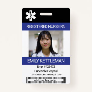 Medical Field Photo / Barcode - Nurse Badge
