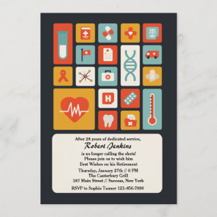 Medical Field Retirement Party Invitation