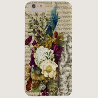 medical floral brain anatomy poster barely there iPhone 6 plus case