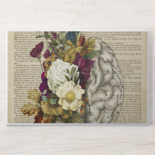 medical floral brain anatomy poster HP laptop skin