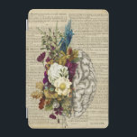 medical floral brain anatomy poster iPad mini cover<br><div class="desc">flowers,  flower,  roses,  rose,  page,  book,  dictionary,  directory,  brain,  white,  human,  vintage,  anatomy,  health,  medical,  science,  biology,  engraving,  black,  old,  graphic,  etching,  antique,  line,  body,  engraved,  head,  education,  mind,  side,  intelligence,  nervous,  monochrome,  person,  symbol,  3d,  style,  light,  brown,  retro,  sketch,  color,  doctor,  nurse,  clinic</div>
