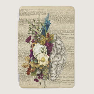 medical floral brain anatomy poster iPad mini cover