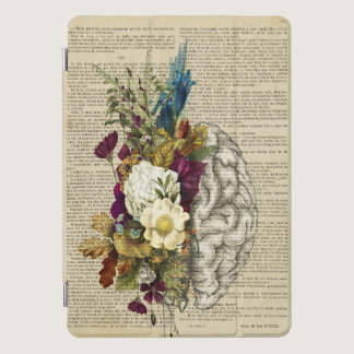 medical floral brain anatomy poster iPad pro cover