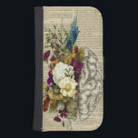 medical floral brain anatomy poster galaxy s4 wallet case<br><div class="desc">flowers,  flower,  roses,  rose,  page,  book,  dictionary,  directory,  brain,  white,  human,  vintage,  anatomy,  health,  medical,  science,  biology,  engraving,  black,  old,  graphic,  etching,  antique,  line,  body,  engraved,  head,  education,  mind,  side,  intelligence,  nervous,  monochrome,  person,  symbol,  3d,  style,  light,  brown,  retro,  sketch,  color,  doctor,  nurse,  clinic</div>