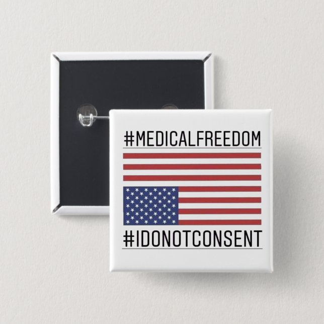 Medical freedom button (Front & Back)