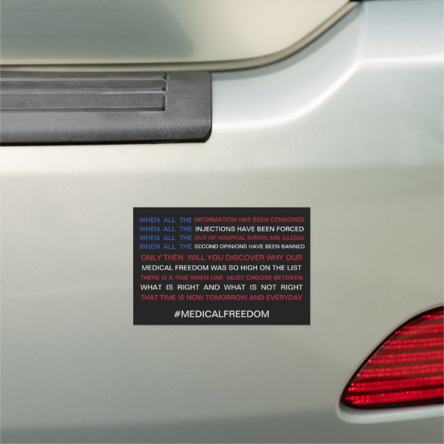 Medical freedom car magnet (In Situ)