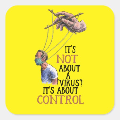 Medical Freedom No Vaccine Mandates Square Sticker